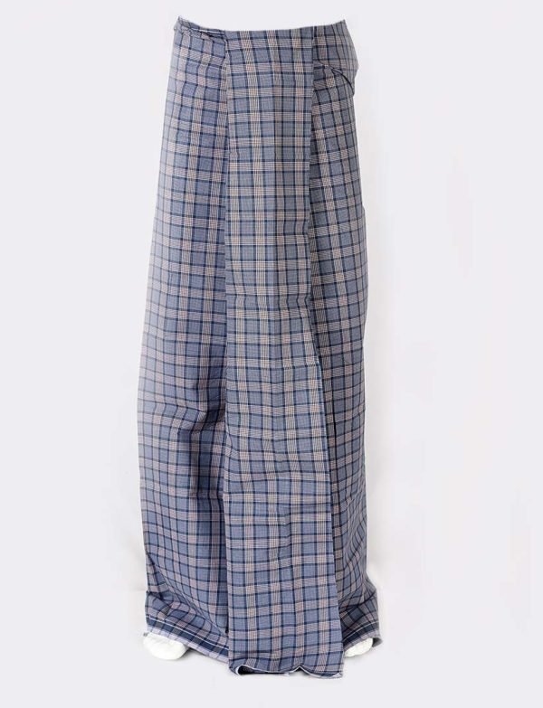 Diamond Medium Checked Grey Color