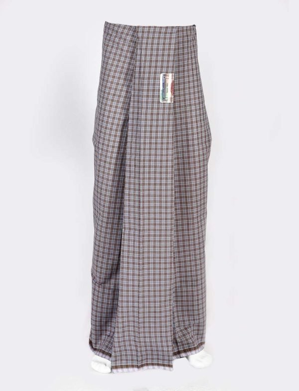 Diamond Small Checked Grey & Brown Color