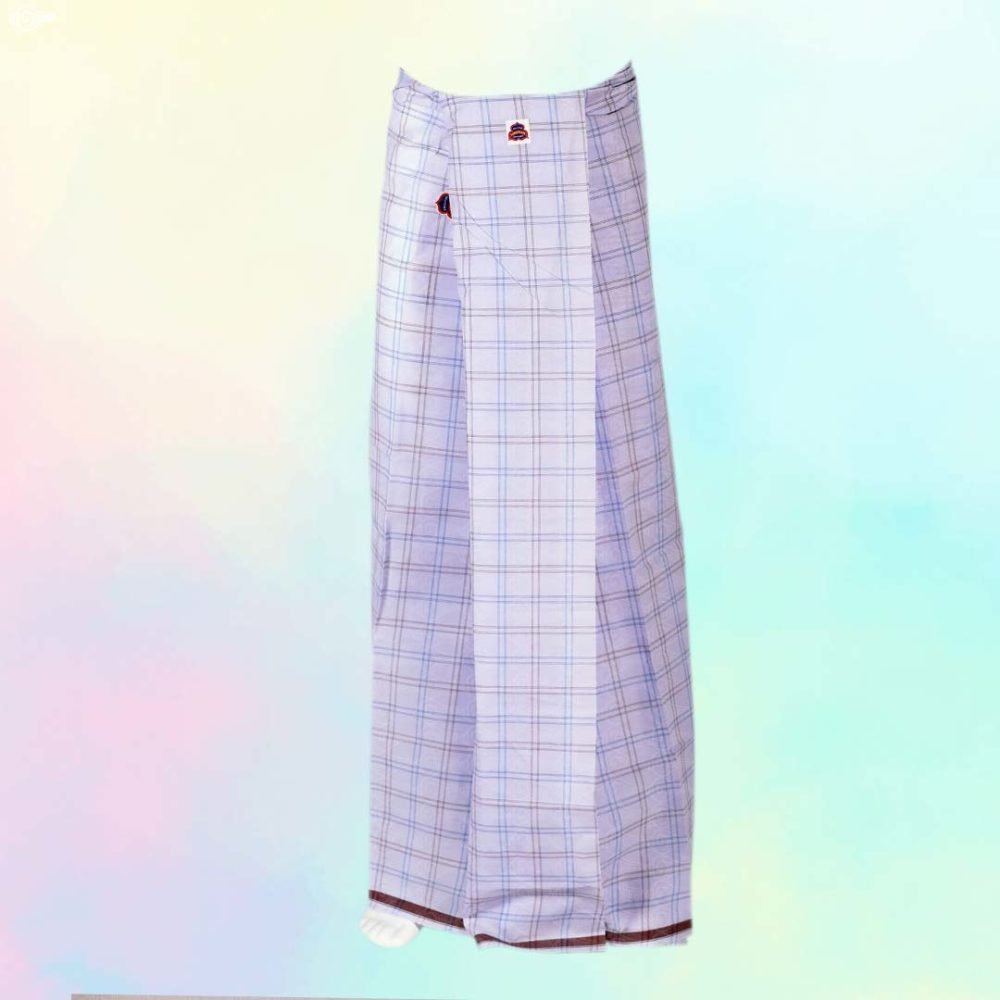 Executive White Medium Checked