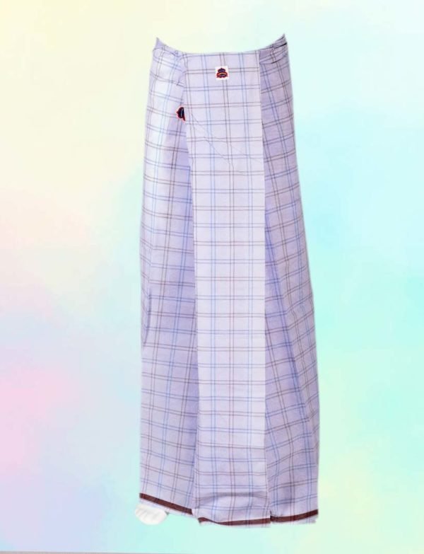 Executive White Medium Checked