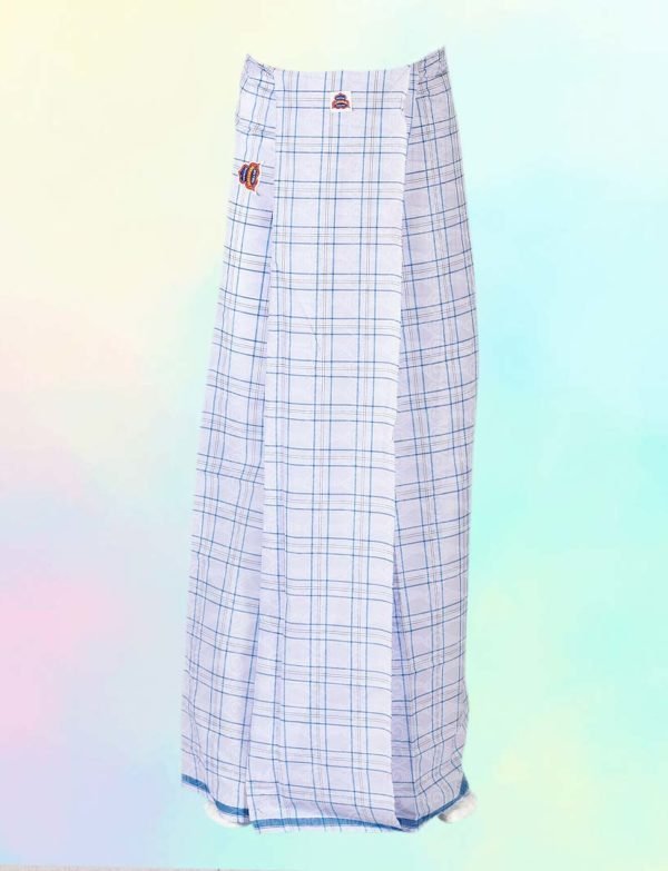 Executive White Medium Checked