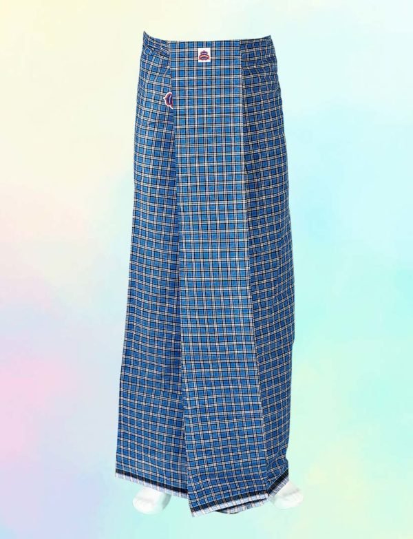 Executive Medium Checked Ajantha Blue Color