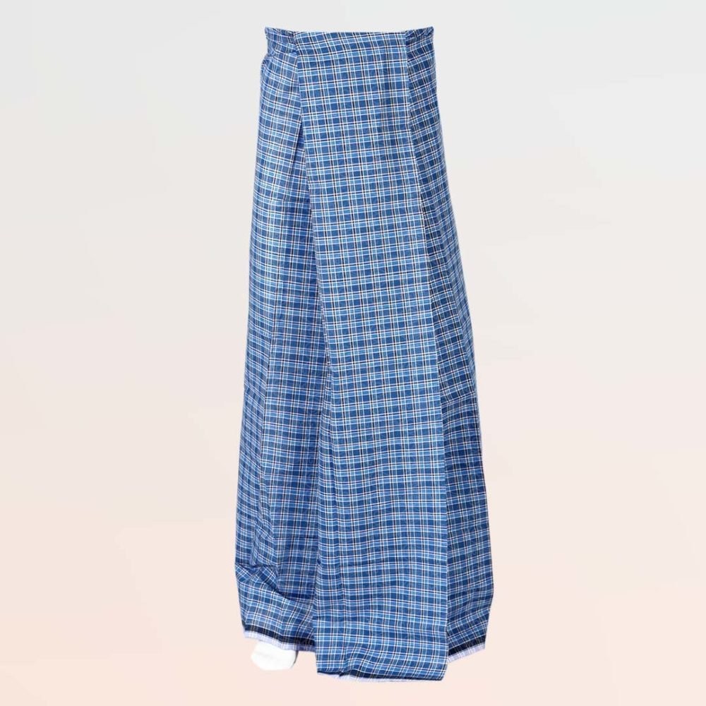 Super Small Checked Dark Blue