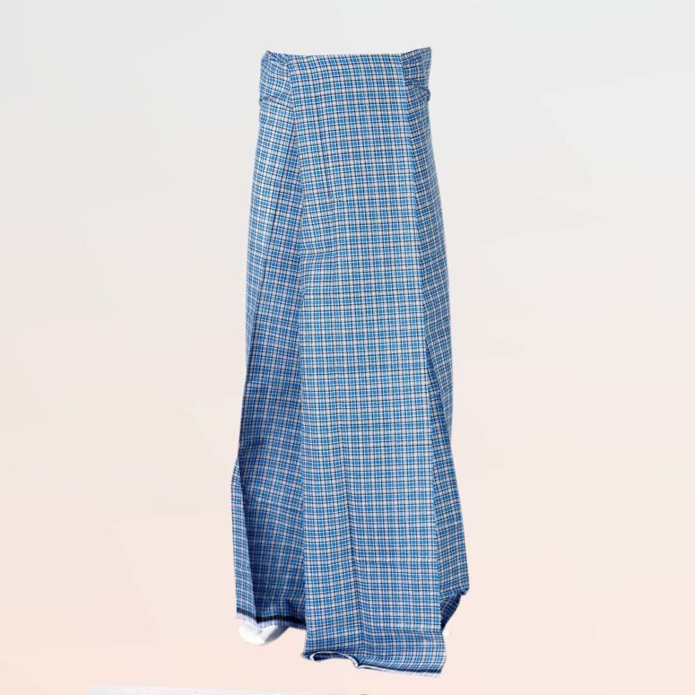 Super Medium Checked Ajantha Blue Color
