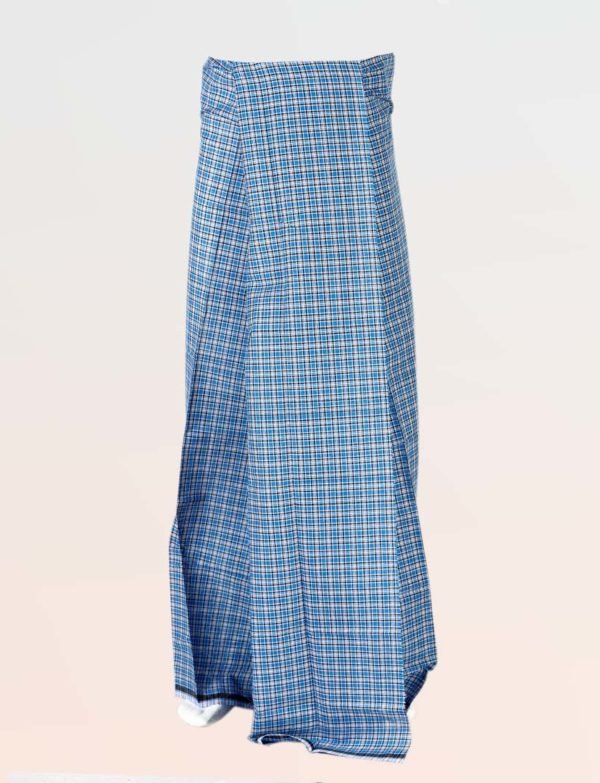 Super Medium Checked Ajantha Blue Color