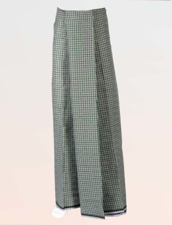 Super Small Checked Olive Green Color