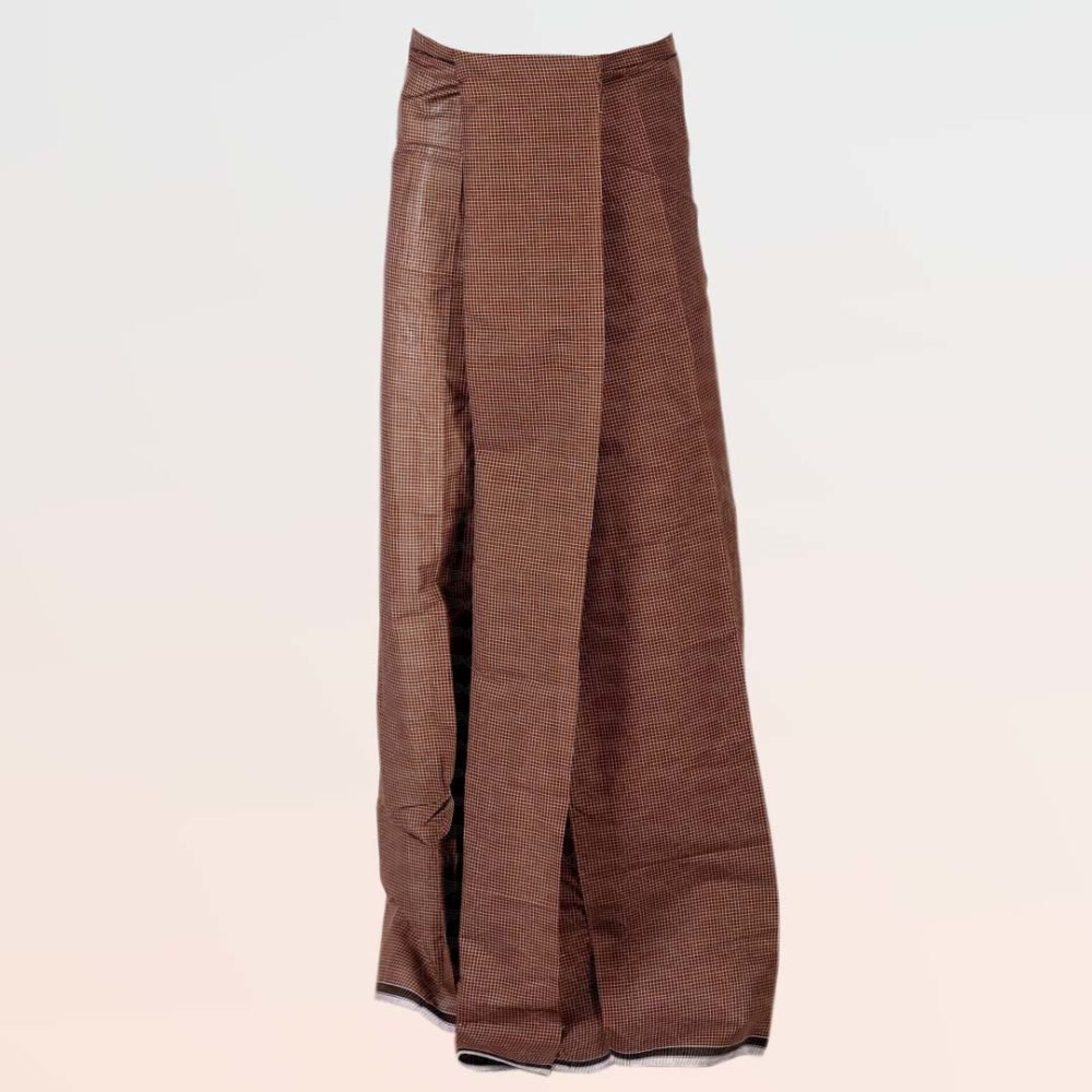 Super Kasthuri Checked Dark Brown Color
